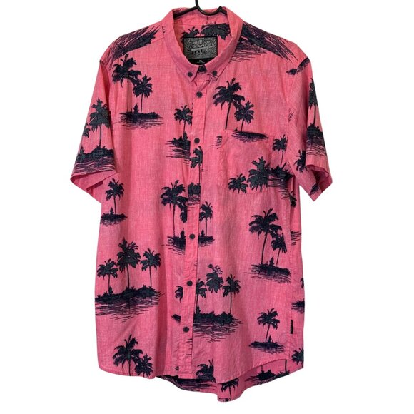 Brooklyn Cloth Other - Men Pink and Black Casual Button Down Shirt Size XL